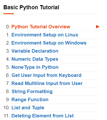 Best Python Programming Tutorial content